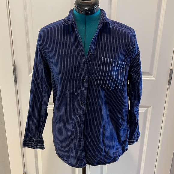 Madewell Pin Stripe Shirt - Picture 6 of 15
